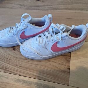 Nike White and Pink Athletic Shoes